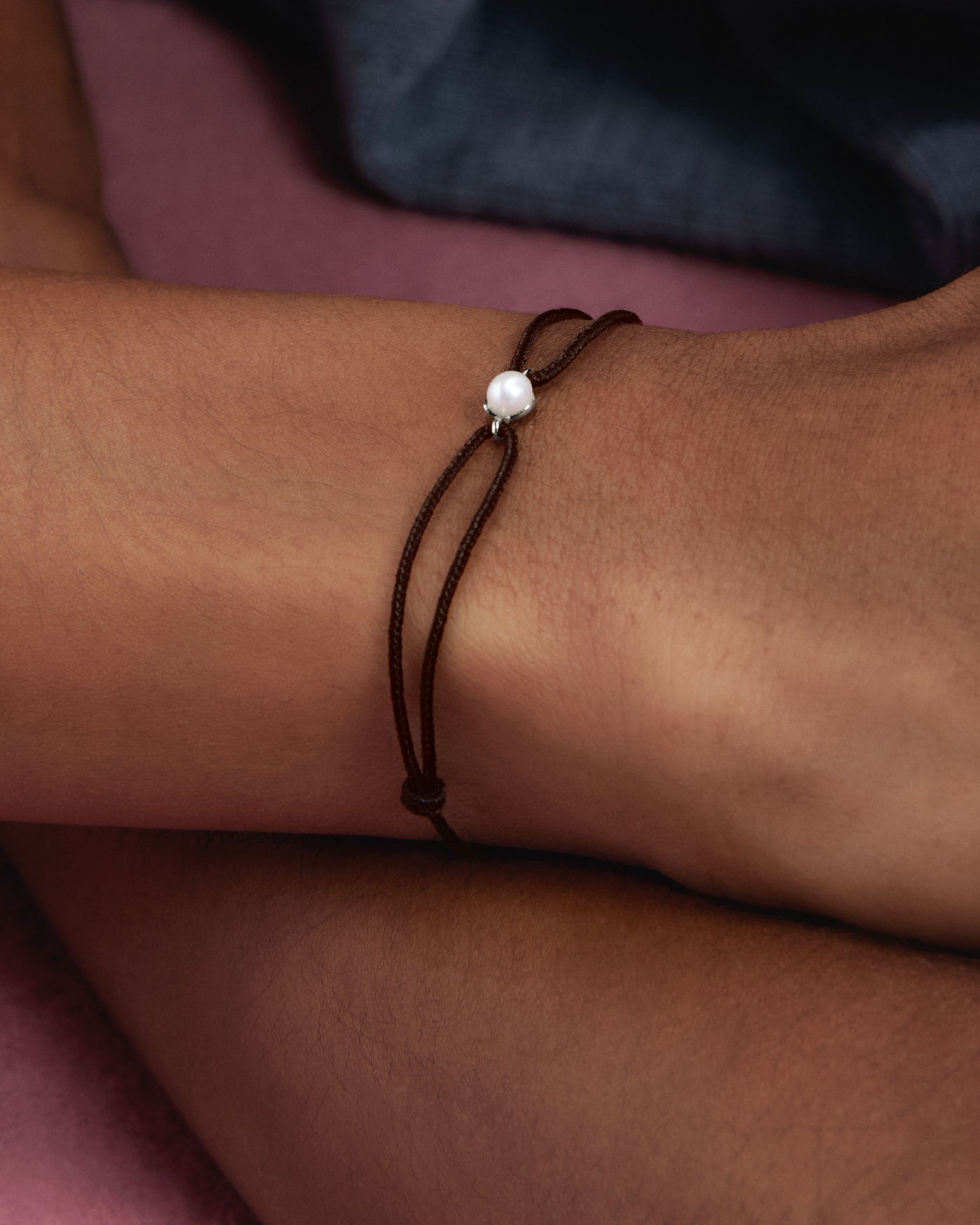 Bracciale PD PAOLA Pearl Orion Cord Silver PUB2-A54-U