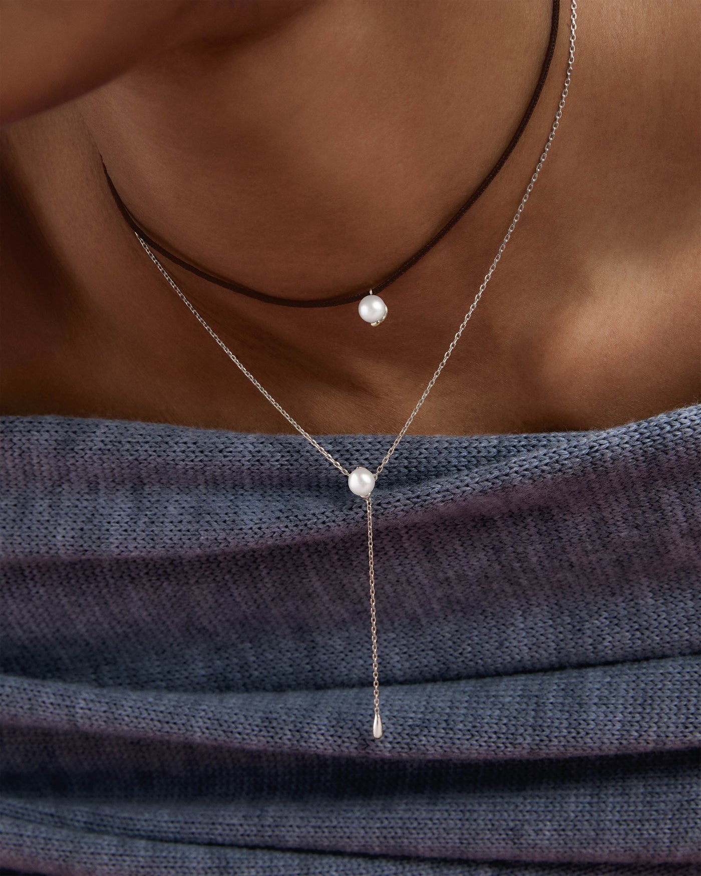 Collana PD PAOLA Pearl Stella Silver COB2-C30-U