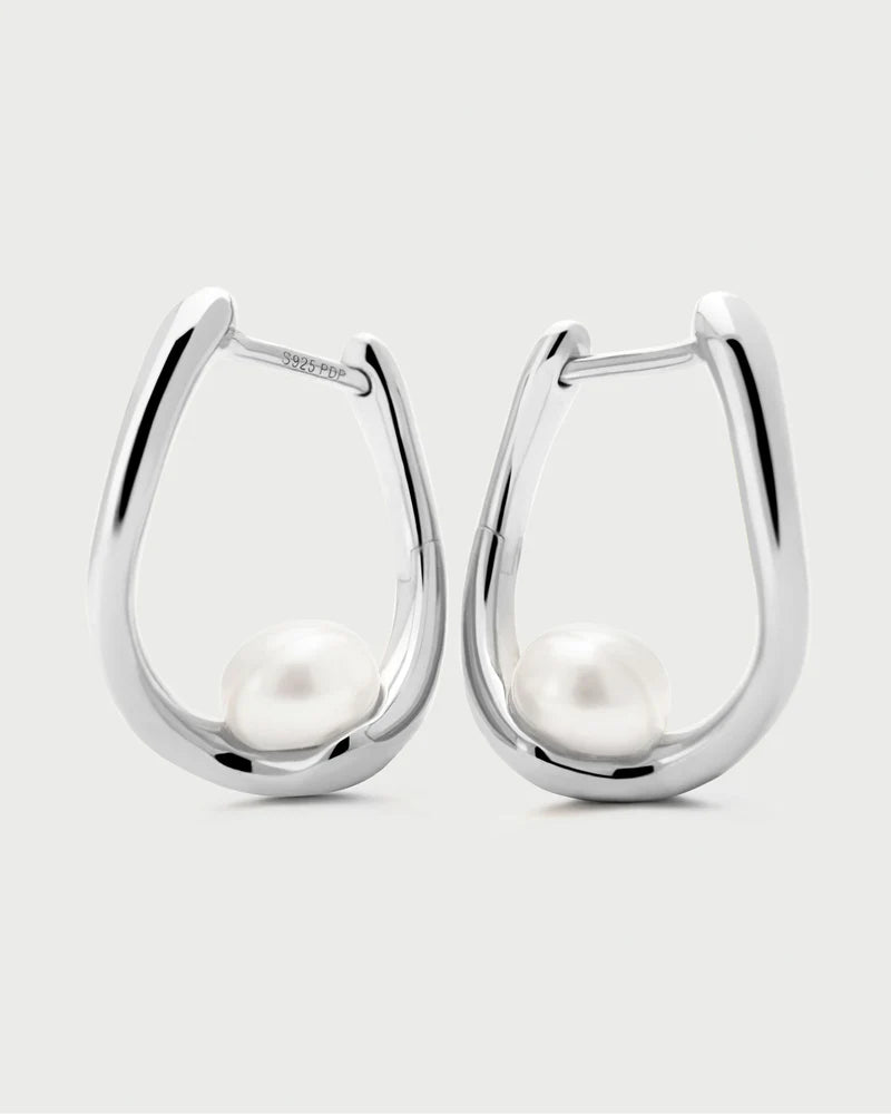 Orecchini PD PAOLA La Perla Aura Hoops Silver ARB2-G51-U