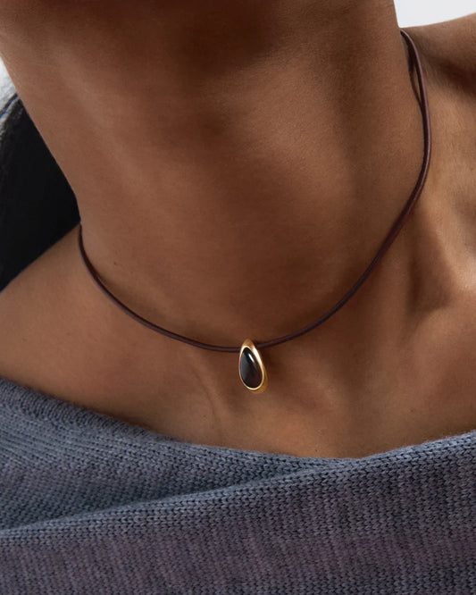 Collana PDPAOLA Quartz Luna Cord COB1-B52-U