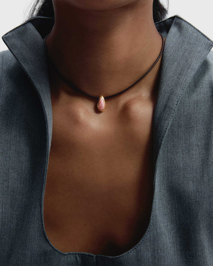 Collana PD PAOLA Rhodochrosite Luna Cord COB1-B49-U