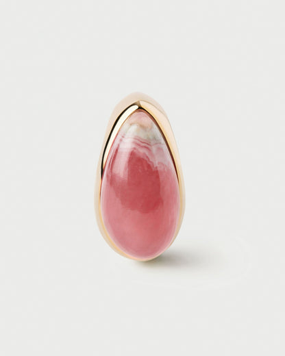 Anello PD PAOLA Rhodochrosite Luna Stamp ANB1-E88