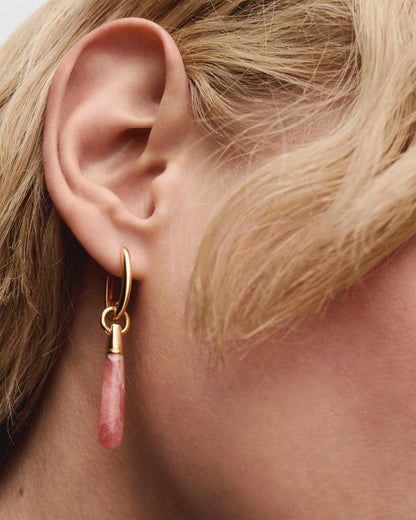 Piercing PD PAOLA Rhodochrosite Large Jupiter Single Hoop PGB1-396-U