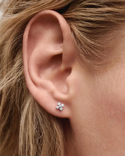 Piercing PD PAOLA Orecchino singolo Maggie in diamanti e oro bianco PG06-378-U