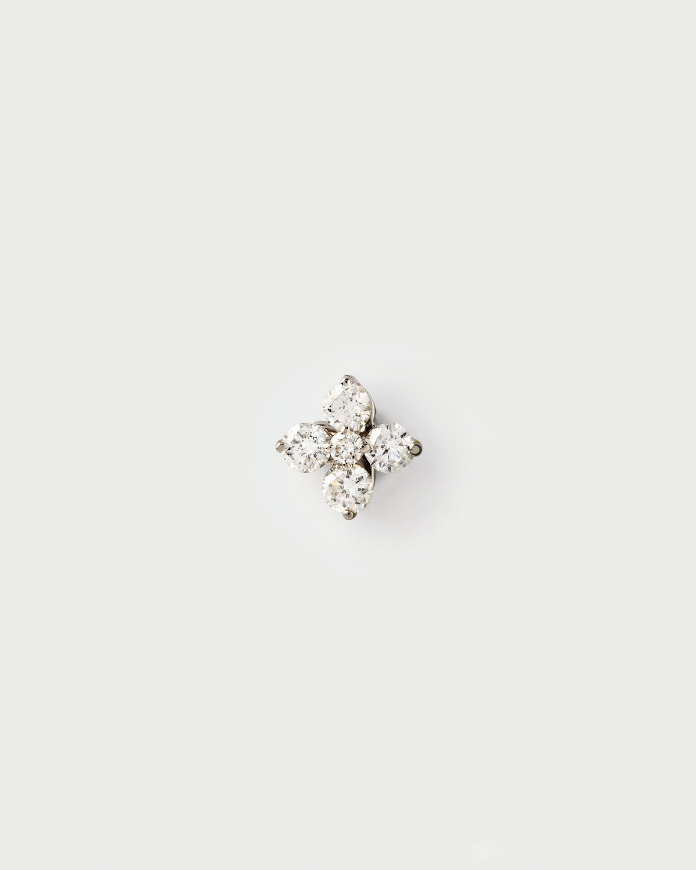 Piercing PD PAOLA Orecchino singolo Maggie in diamanti e oro bianco PG06-378-U