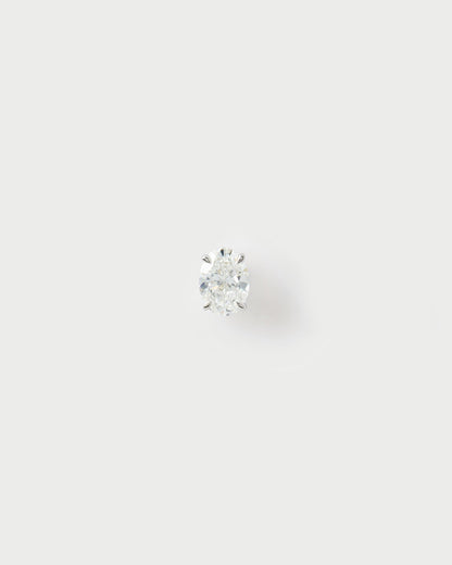 Orecchini PD PAOLA Diamond and white gold Ace stud earrings AR06-F99-U