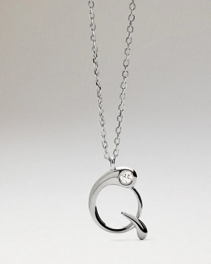 Collana PD PAOLA con ciondolo in argento con l’iniziale Q CO02-B90-U