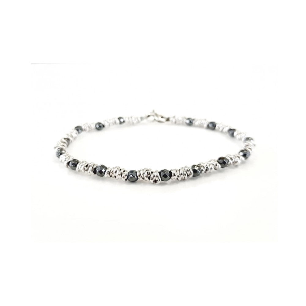 Spadarella Bracciale in argento, nodi e cordino con teschi - SPBR61 Spadarella Bracciale in argento, nodi e cordino con teschi - SPBR61