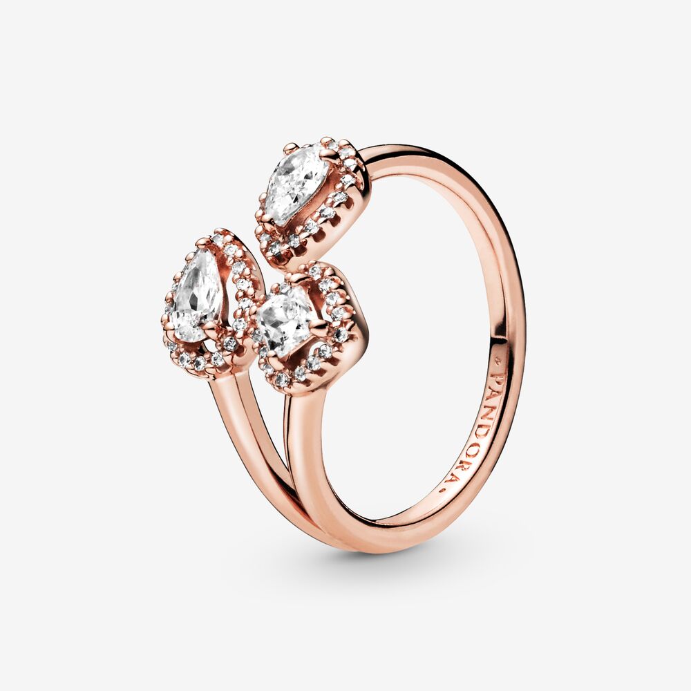 Pandora Geometric Shapes Rose Ring 188494C01