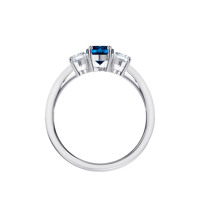 Anello Swarovski Attract Trilogy Round Azzurro