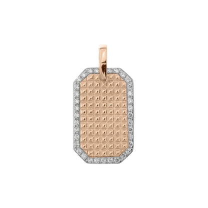 Girocollo Rue Des Mille Medaglia Texture Borchie - Catena e Punto GRZ-009RTBO