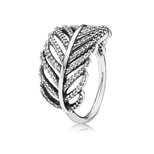 Pandora Feather Pavé Ring 190886CZ