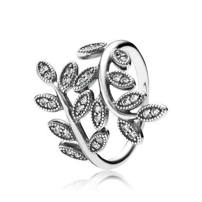 Pandora Sparkling Leaves Ring 190921CZ