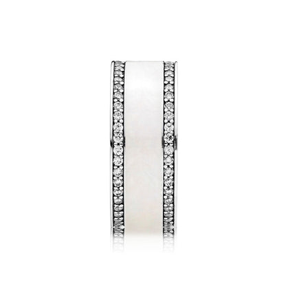 Anello Pandora Fascia Cuori Color Argento 191024EN23