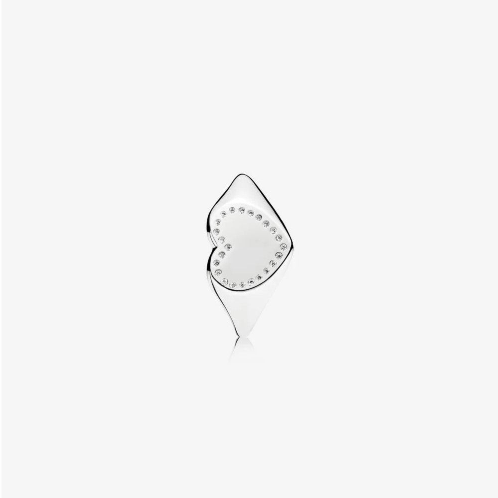 Pandora Heart Seal Ring 191042CZ
