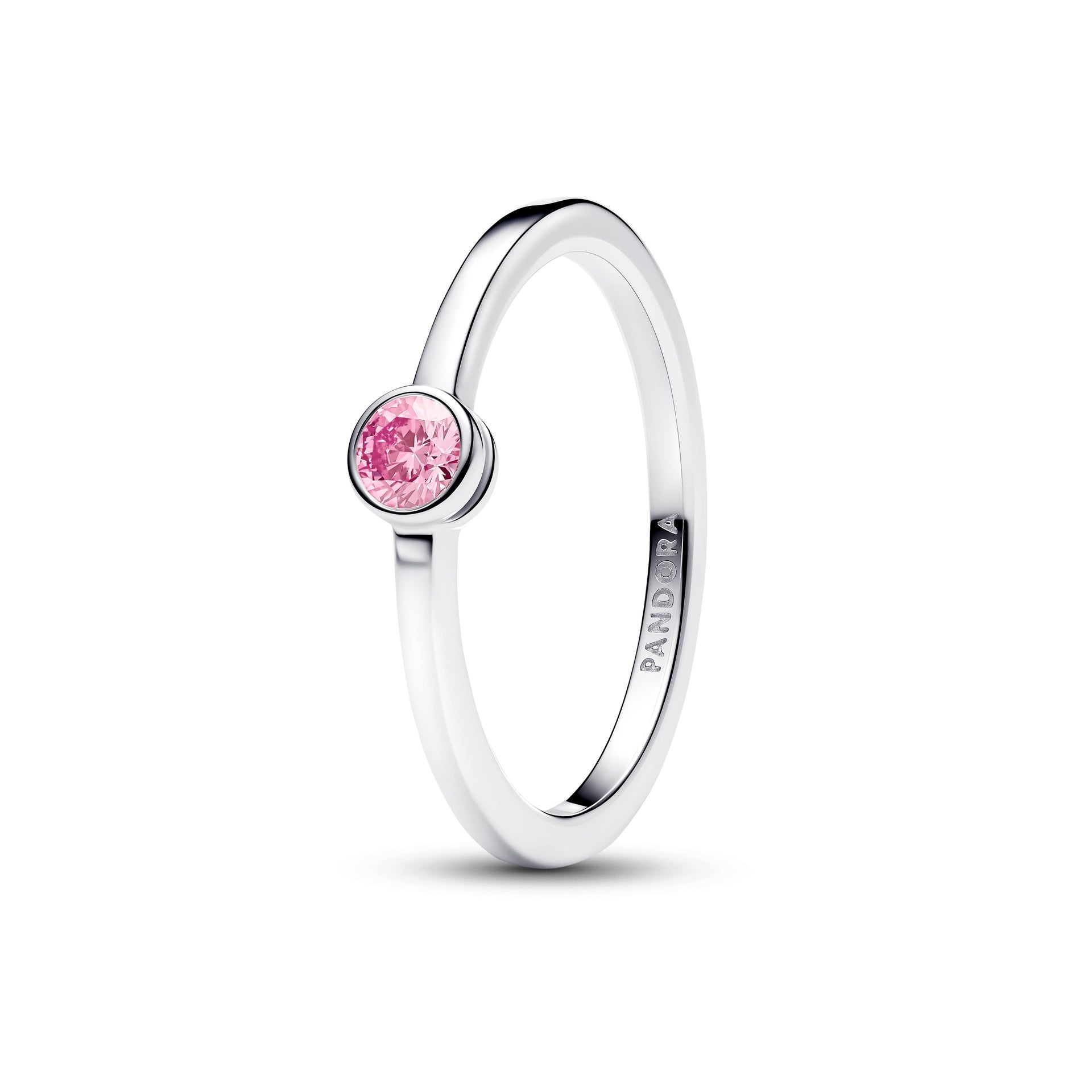 Anello Pandora Era Bezel con diamante creato in laboratorio rosa - 192894C02