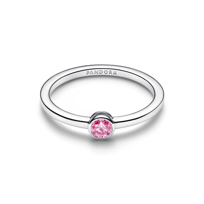 Anello Pandora Era Bezel con diamante creato in laboratorio rosa - 192894C02