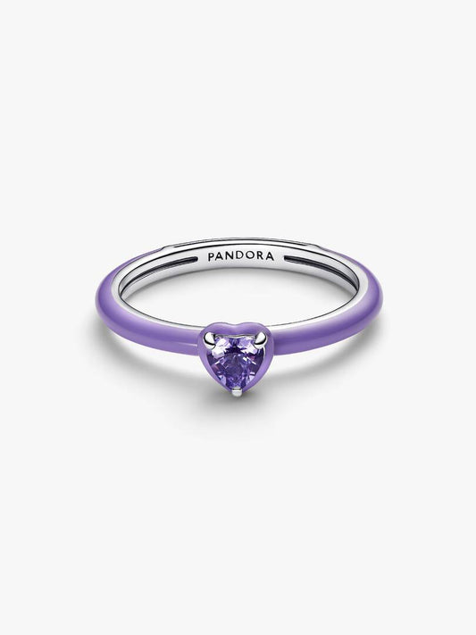 Anello Pandora Viola Chakra Heart Pandora ME 193088C04