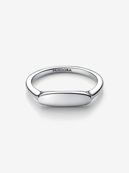 Anello Pandora Fascia con barra da incidere Argento Sterling 925