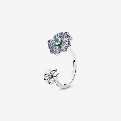 Anello Pandora Fioritura Gloriosa 197086NRPMX
