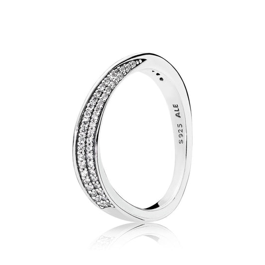 Anello Pandora Onde Eleganti 197136CZ