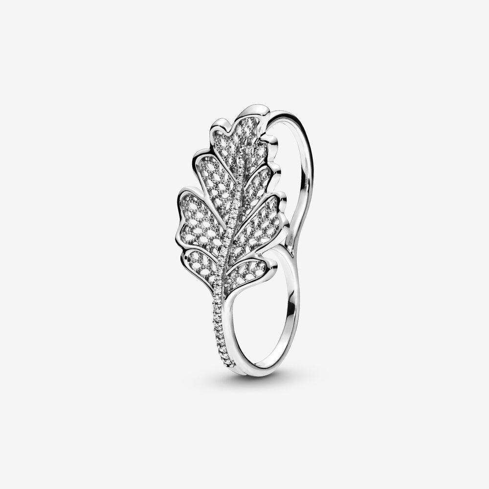 Pandora Oak Leaf Ring 198347CZ
