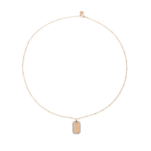 Girocollo Rue Des Mille Medaglia Plain - Catena e Punto GRZ-009-RT-LIS
