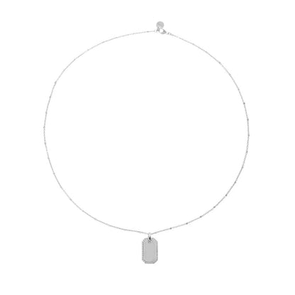 Girocollo Rue Des Mille Medaglia Plain - Catena e Punto GRZ-009-RT-LIS