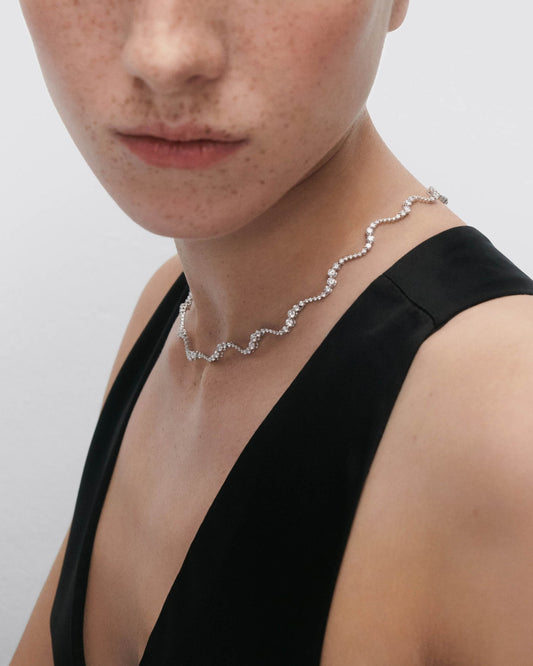 Collana PD PAOLA Collana girocollo in diamanti e oro bianco Venus CO06-A13-S
