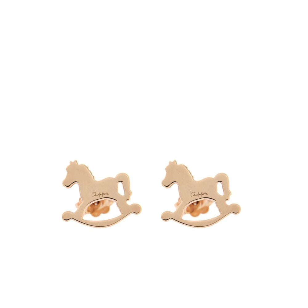 Rue Des Mille Horse Stud Earrings OR-LOBO-CAV