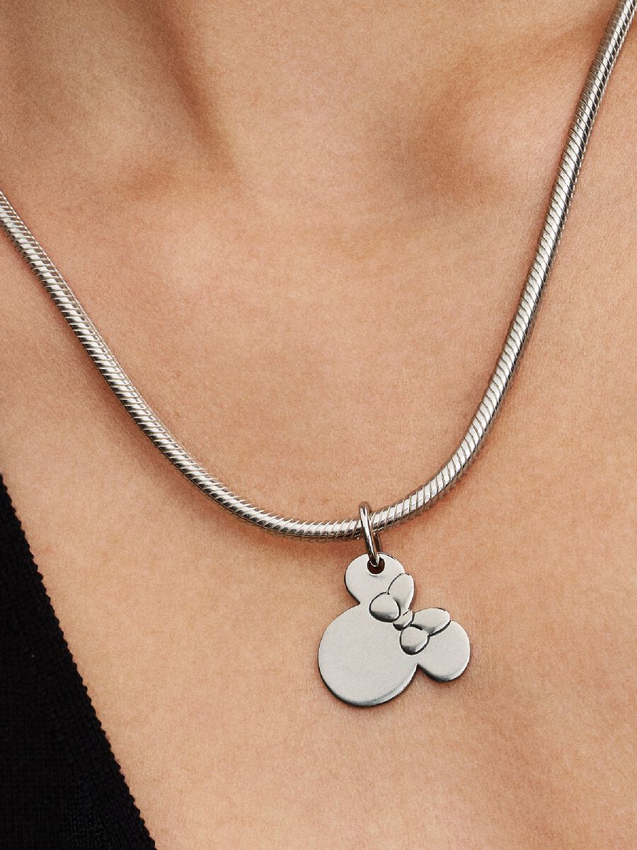 Charm Pandora Disney, Minnie Mouse Pendente da incidere Argento Sterling 925