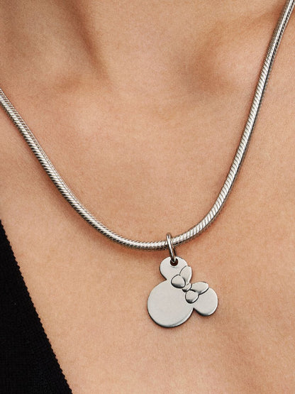 Charm Pandora Disney, Minnie Mouse Pendente da incidere Argento Sterling 925