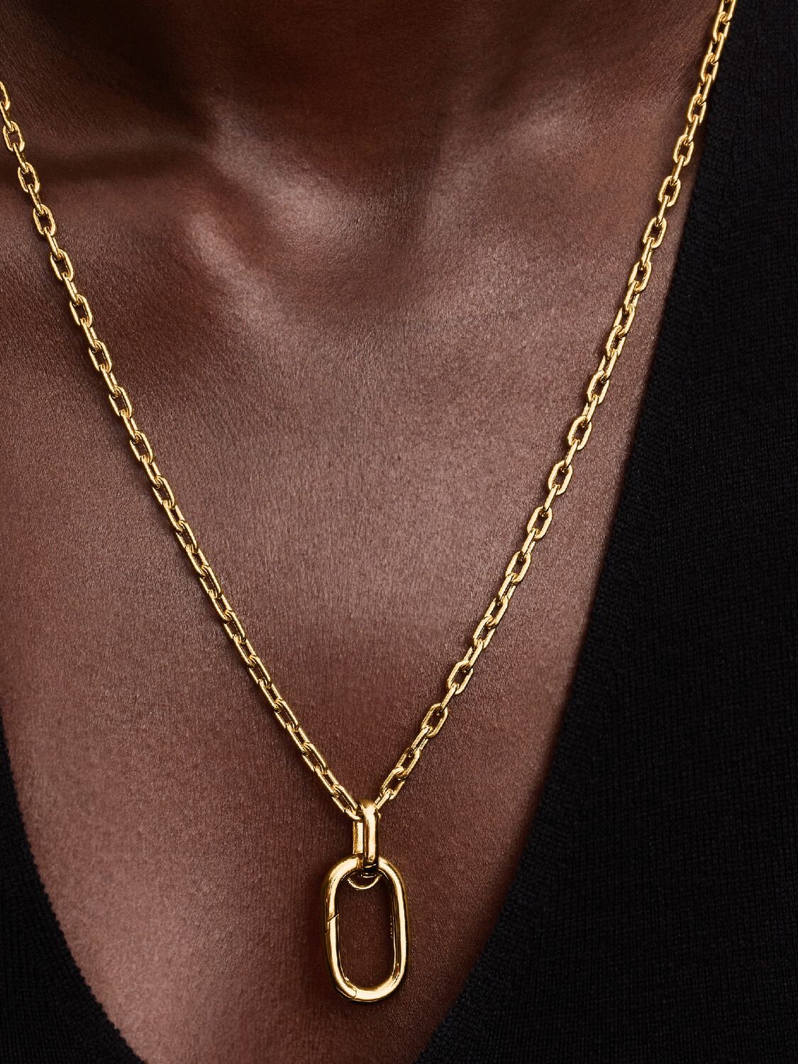 Collana Pandora con Link Pendente Apribile Pandora ME Placcatura in Oro 14k