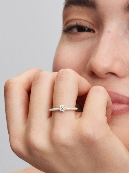 Anello Pandora White Chakra Heart Pandora ME Placcatura in Oro 14k