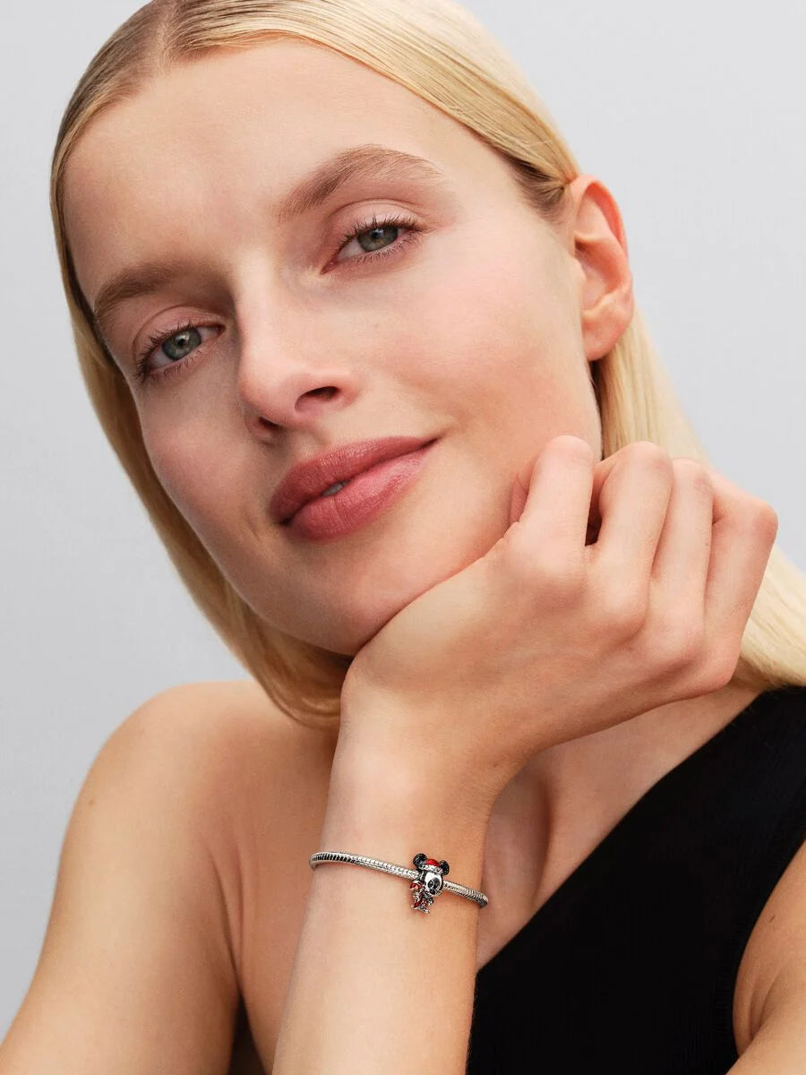 Charm Pandora Disney, Mickey Mouse, Magia del Natale Argento Sterling 925 794217C01