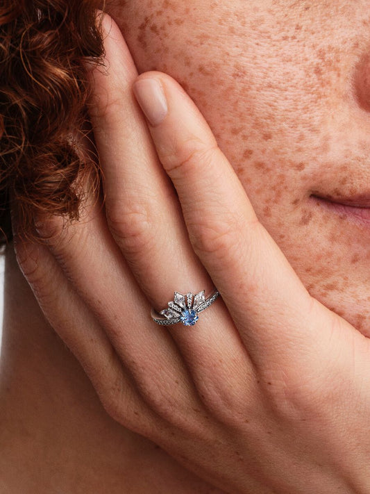 Anello Pandora Principesse Disney, Frozen, Elsa, Anello Tiara Argento Sterling 925 194134C01