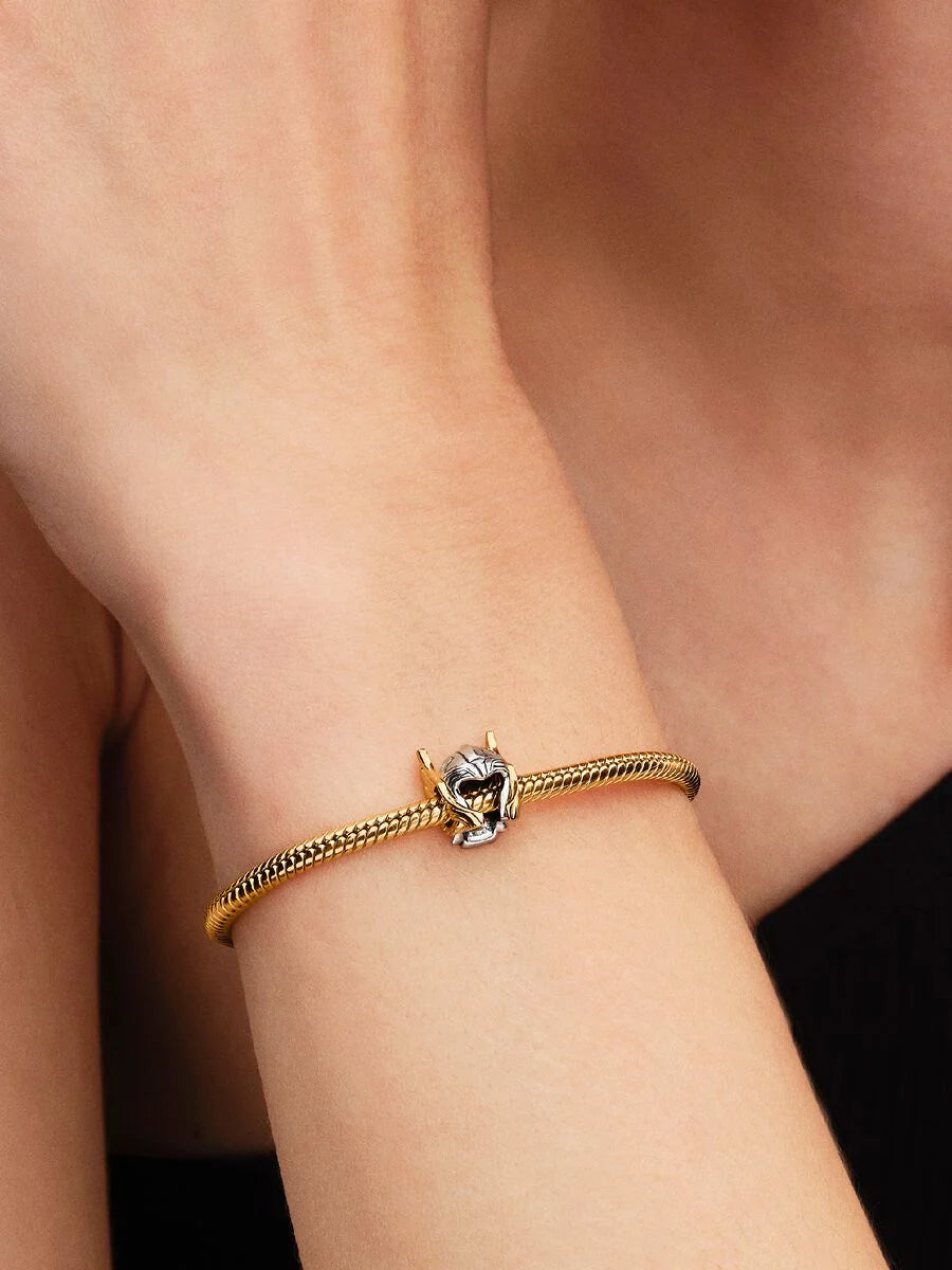 Charm Pandora Marvel, Avengers, Elmo di Thor Argento Sterling 925, Placcatura in Oro 14k