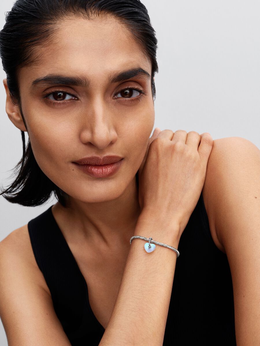 Charm Pandora Pendente Cuore e Stella Cadente Argento Sterling 925 794143C01