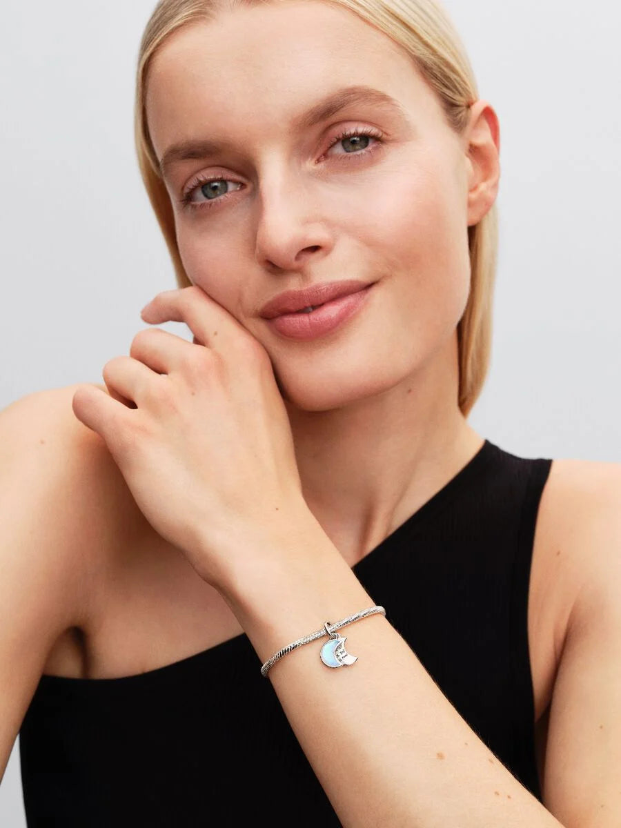 Charm Pandora Pendente Doppio Luna Crescente "I Would Give you the Moon" Argento Sterling 925 794272C01