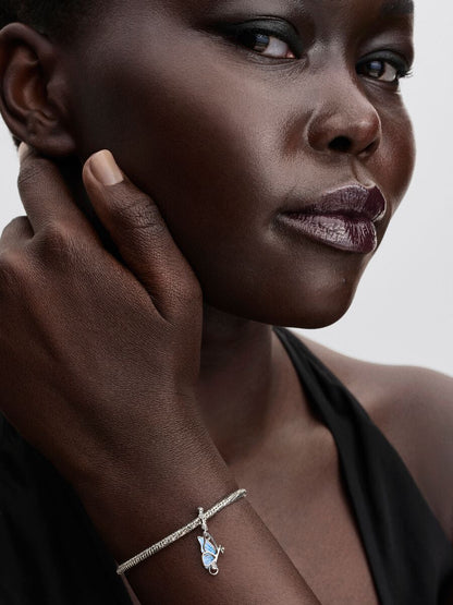 Charm Pandora Pendente Farfalla e Chiave "Unlock Tomorrow" Argento Sterling 925 794241C01