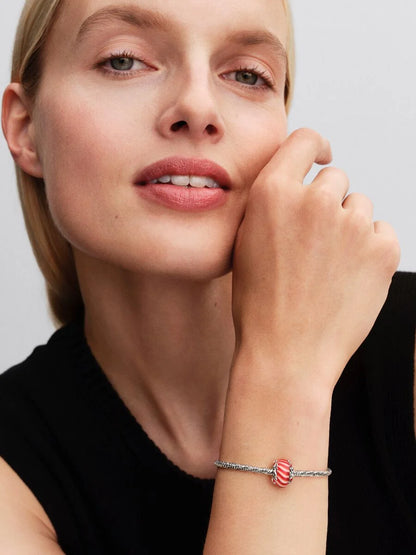 Charm Pandora Vetro di Murano Caramella di Natale Argento Sterling 925 794252C01