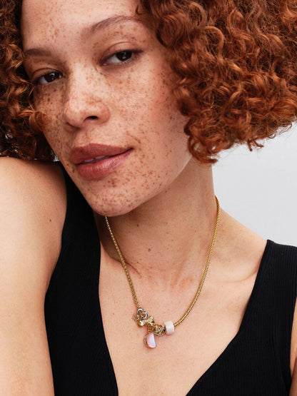 Charm Pandora Pendente Luna Crescente Luminosa Placcatura in Oro 14k 764275C01