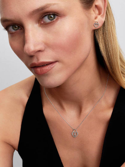 Collana Pandora Lucchetto Cuore Luminoso 394416C01-50