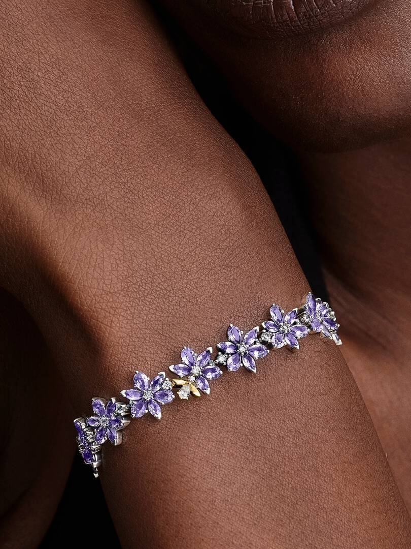 Bracciale Pandora Bridgerton, Herbarium Fiori Viola e Ape 564396C01