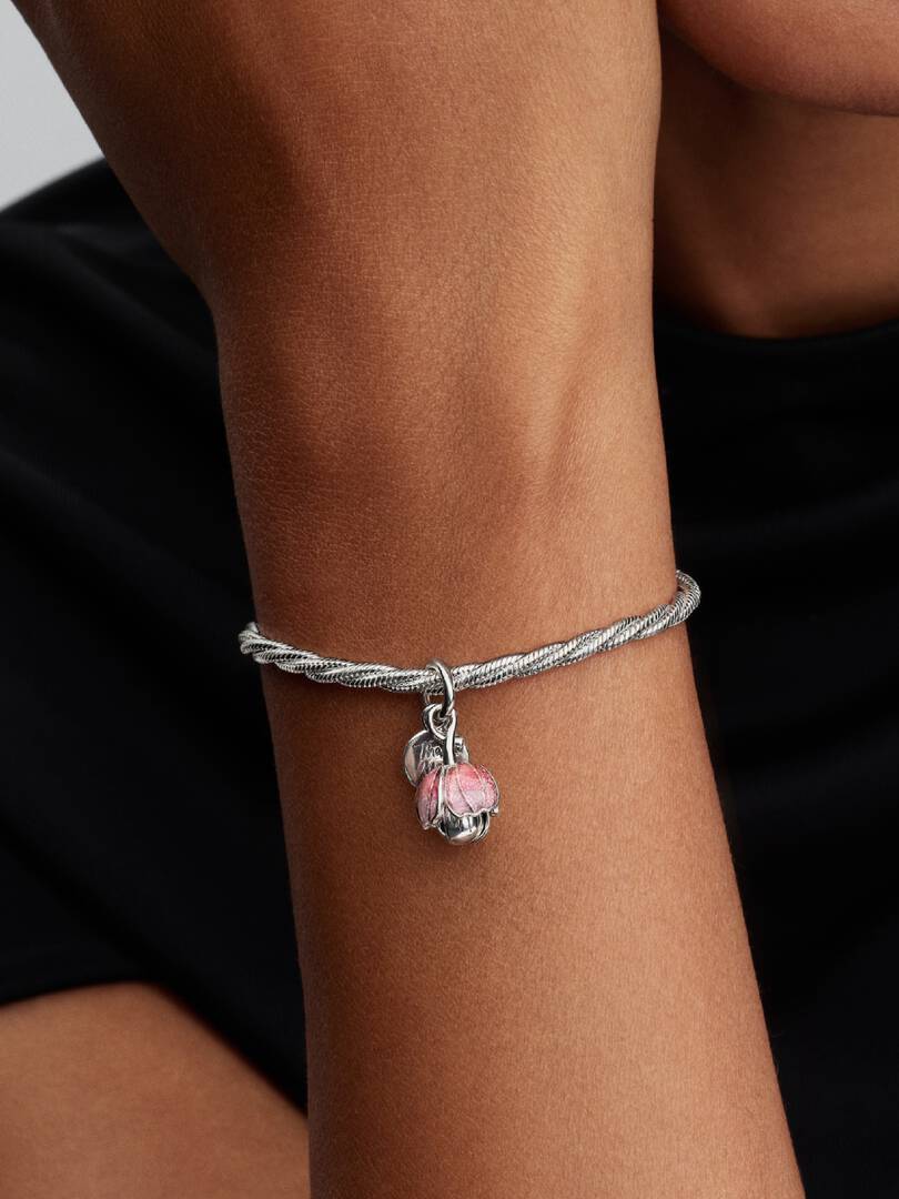 Charm Pandora Pendente Fiore "Thank you" 764453C01