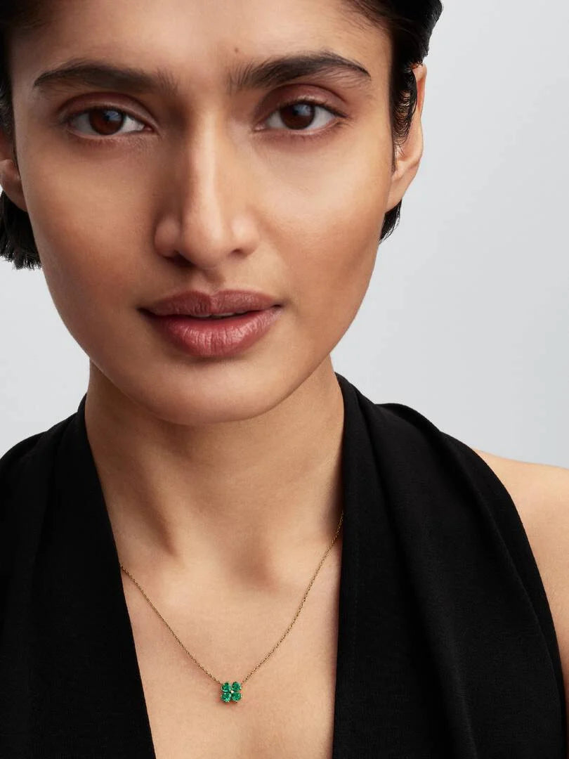 Collana Pandora Quadrifoglio Verde 364502C01