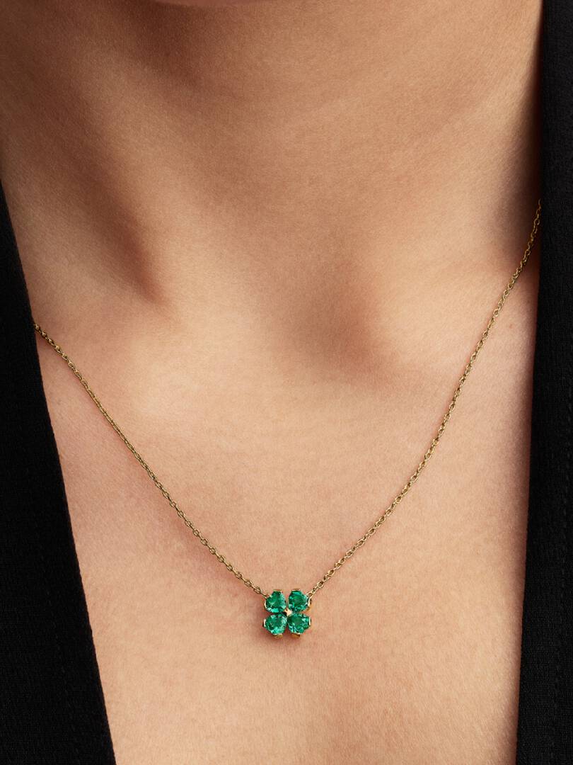 Collana Pandora Quadrifoglio Verde 364502C01