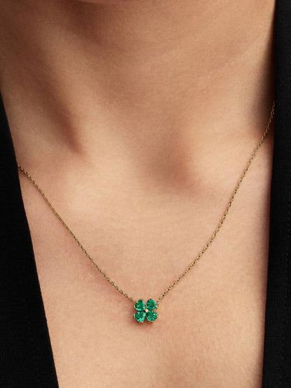 Collana Pandora Quadrifoglio Verde 364502C01