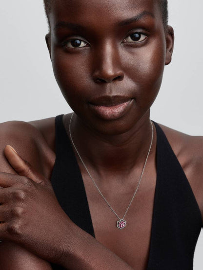 Collana Pandora Herbarium Fiore Rosa 394576C01