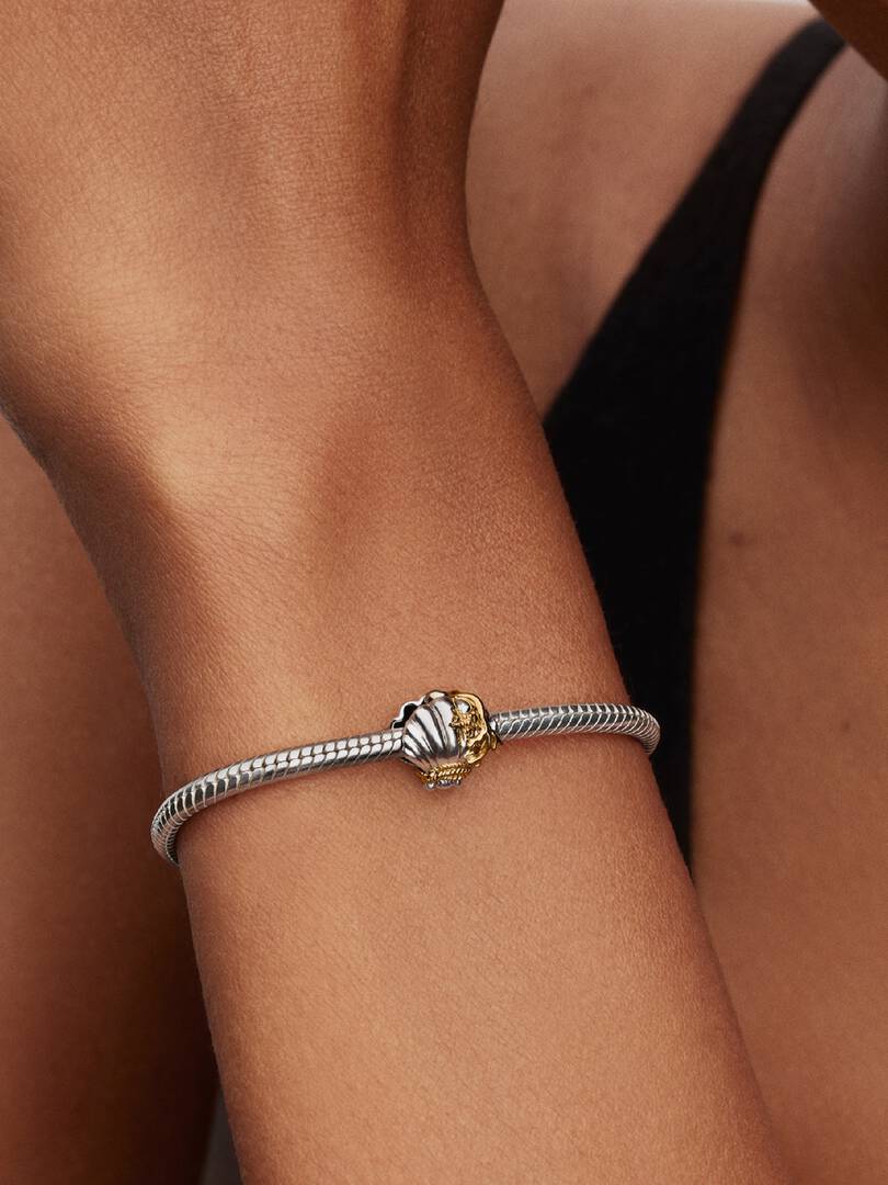 Charm Pandora Principesse Disney, La Sirenetta, Conchiglia di Ariel con diamante creato in laboratorio 764403C01